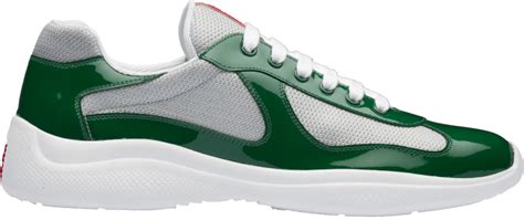 green and white prada sneakers